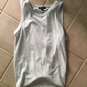 New grey tie back J.Crew tank top